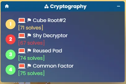 Cryptography